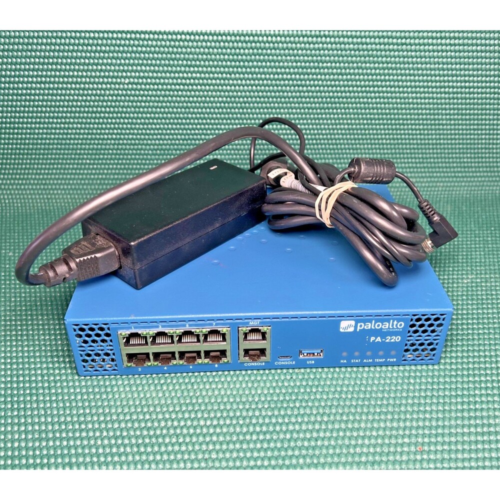 Palo Alto PA-220 Security Appliance Firewall - w/ A/C Adapter